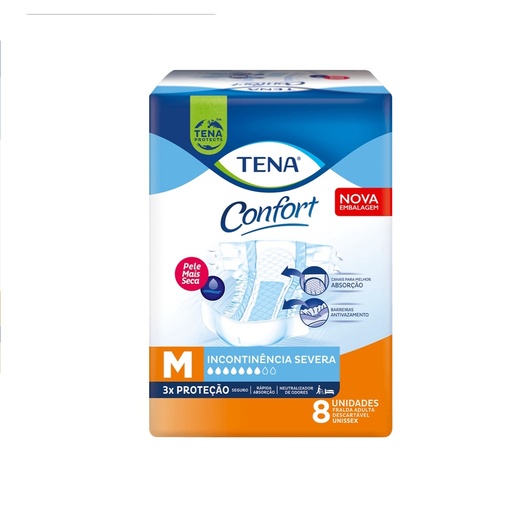 Image_Kit 2 Fraldas Geriátrica Tena Confort M com 8 Unidades cada