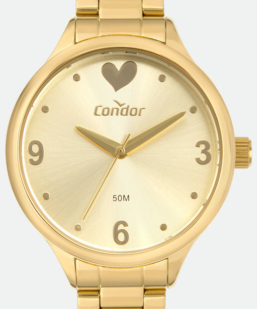 Kit Relógio Feminino Condor CO2035MZYK4X Dourado