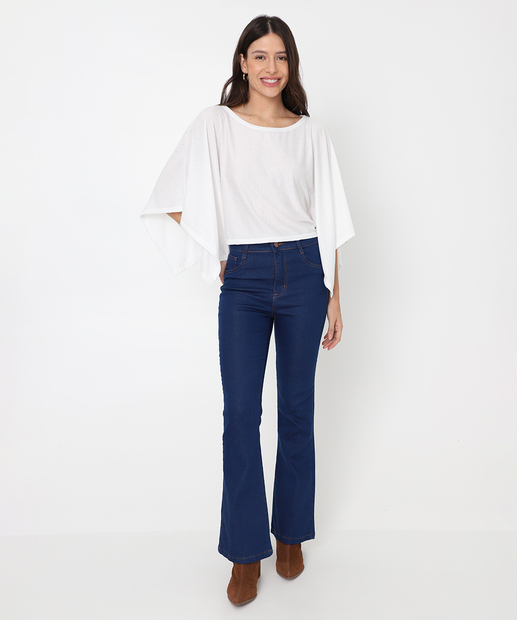Image_Calça Jeans Flare Feminina Petit Azul