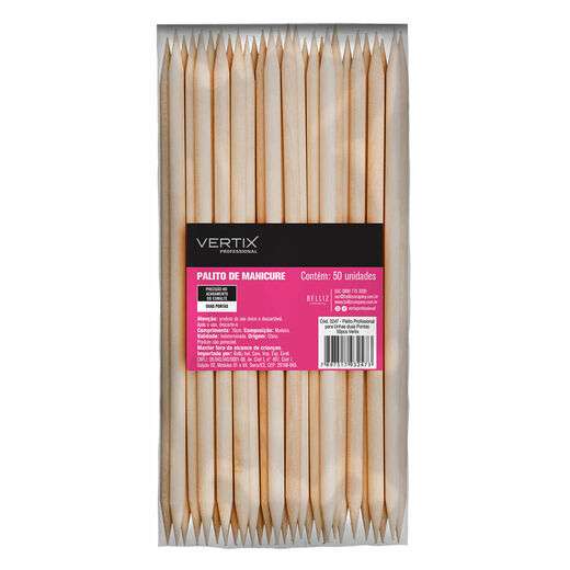 Image_Palito Profissional Para Unhas Duas Pontas 50Pcs Vertix
