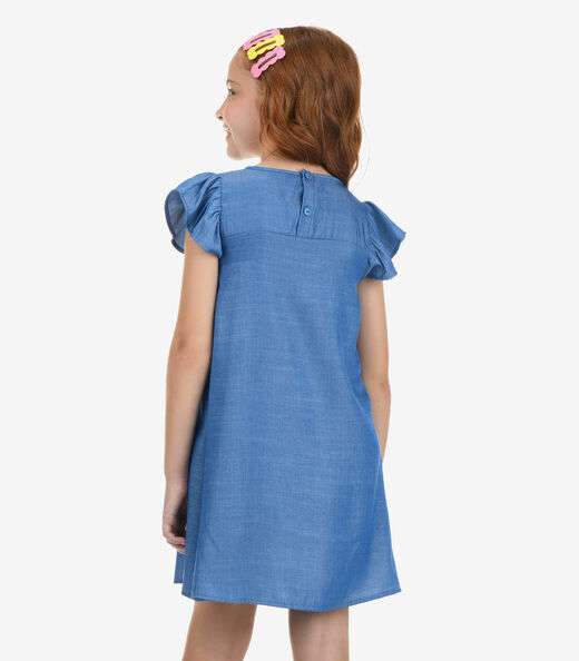 Vestido Liocel Rovi Kids Azul