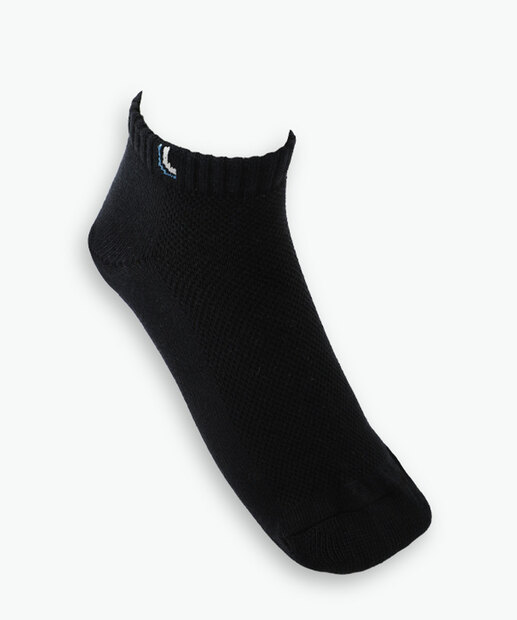 Kit 3 Pares Meias Cano Curto Masculina Lupo Preto