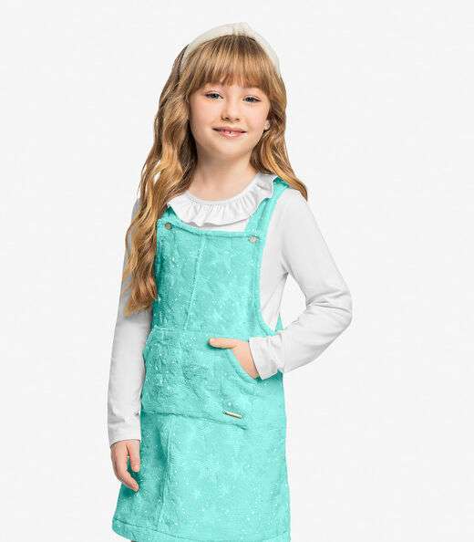 Blusa Infantil Manga Longa Cotton Trick Nick Branco