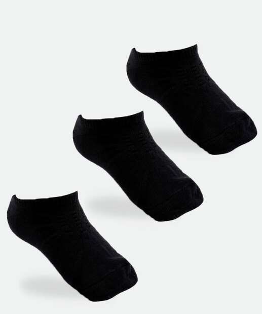 Image_Kit 3 Pares Meias Infantil Invisíveis Básicas