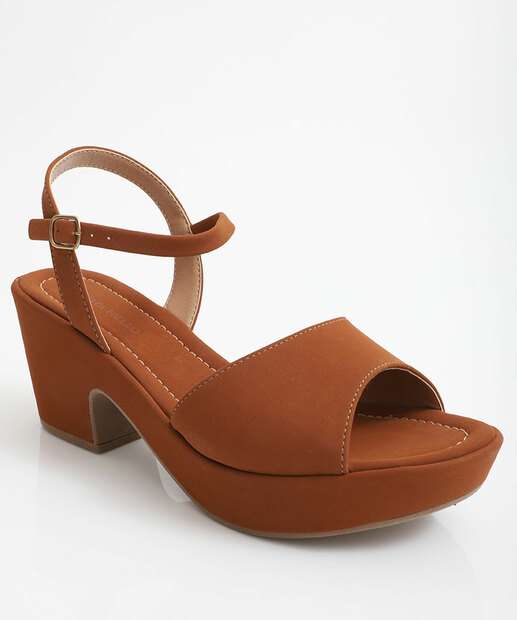 Image_Sandália Feminina Meia Pata Renata Mello Marrom