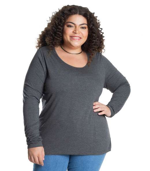 Image_Blusa Manga Longa Viscotorcion Secret Glam Cinza