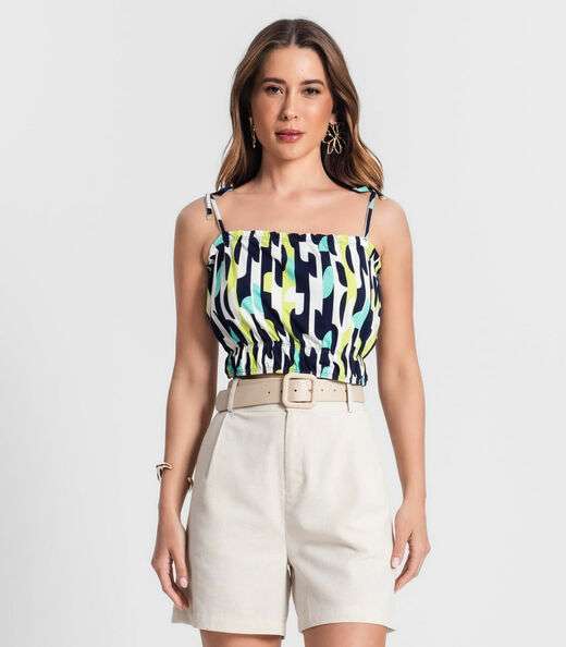 Cropped De Alça Rovitex Verde