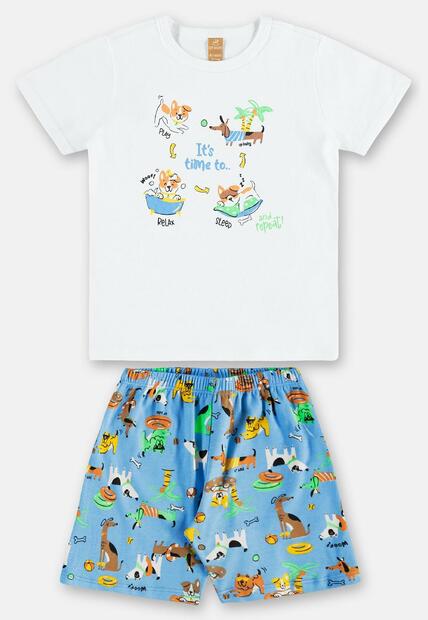 Pijama Infantil Camiseta e Bermuda Up Baby