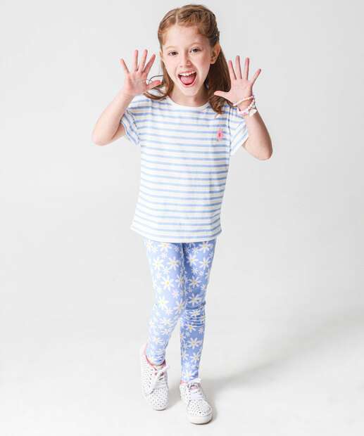 Blusa Infantil Listrada Marisa Tam 4 a 10 Off White