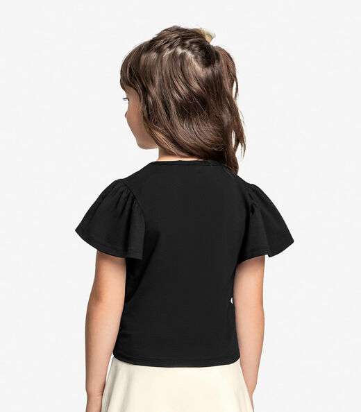 Blusa Infantil Feminina Trick Nick Preto