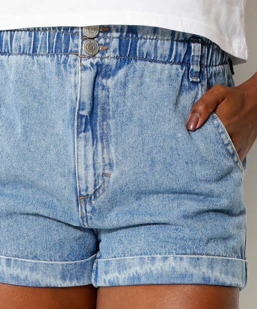 Short Jeans Feminino Clochard Bolsos Marisa