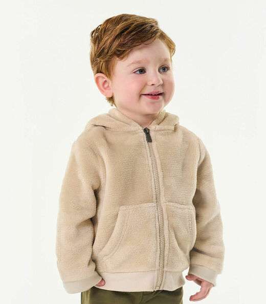 Jaqueta com Capuz Trick Nick Bege