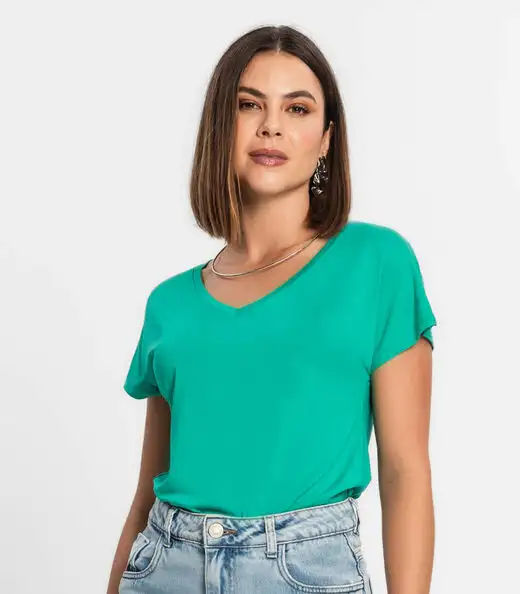 Blusa Feminina Viscotorcion Rovitex Verde