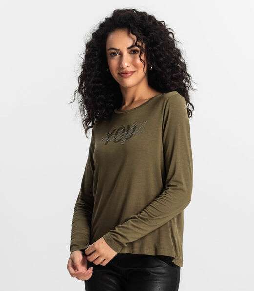 Blusa Manga Longa Feminina Rovitex Verde