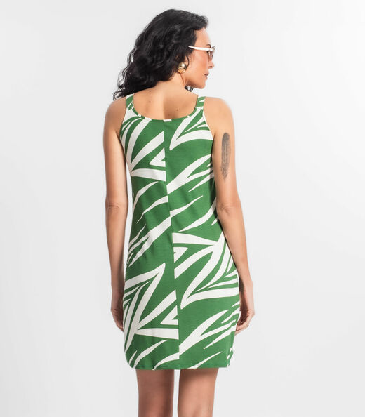 Vestido Estampado Rovitex Branco