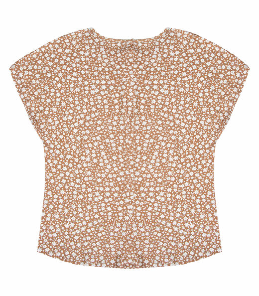 Blusa Feminina Estampada Rovitex Marrom
