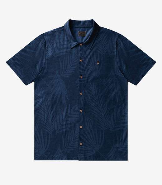 Camisa Masculina Meia Malha Diametro Azul