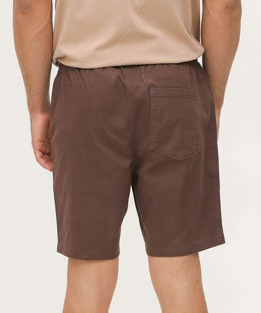 Bermuda Masculina Sarja Marisa Marrom