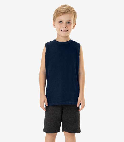 Image_Bermuda Infantil Masculina Em Moletom Rovi Kids Preto