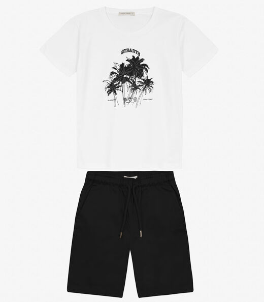 Image_Conjunto Menino Camiseta com Bermuda Trick Nick Branco