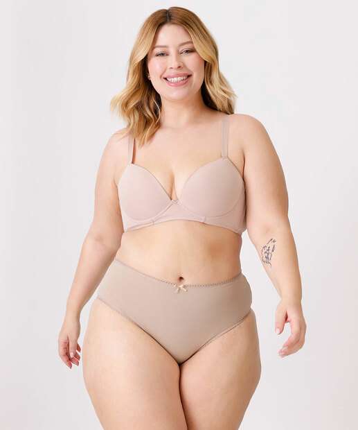 Kit 2 Calcinhas Plus Size Biquíni Microfibra Marisa