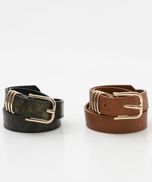 Image_Kit 2 Cintos Feminino Marisa Preto