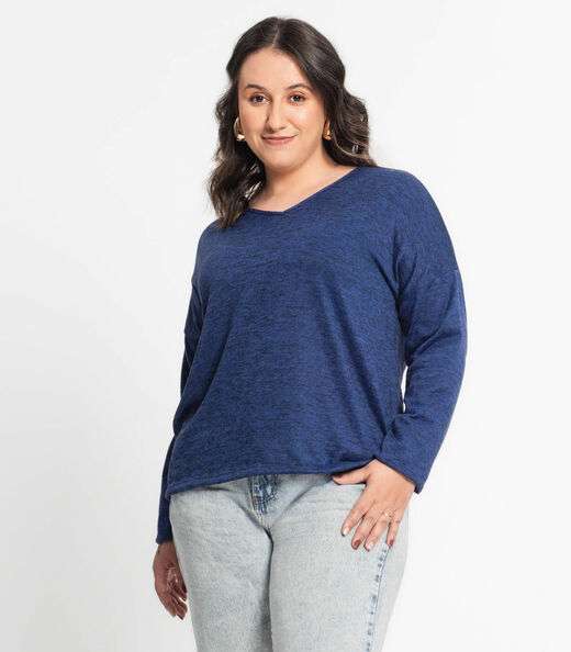 Image_Blusa Feminina Plus Infinita Cor Azul
