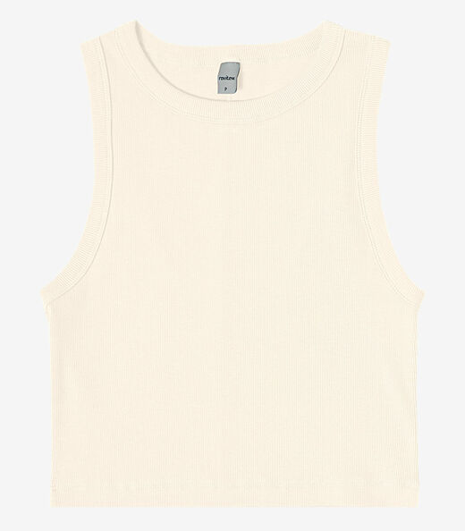 Regata Cropped Feminina Ribana Rovitex Bege