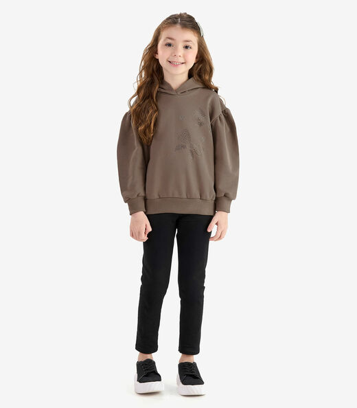 Conjunto Blusão com Legging Molecotton Rovi Kids Marrom