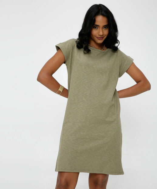 Vestido Feminino TShirt Dress Flamê Marisa