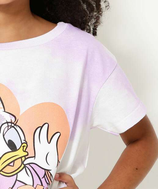 Blusa Infantil Margarida Amarração Disney Tam 4 a 10