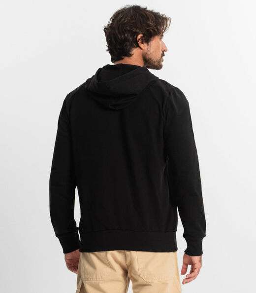 Blusão Masculino Básico com Capuz Diametro Preto