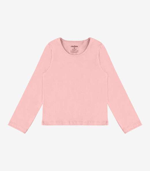 Image_Blusa Manga Longa Infantil Feminina Rovitex Kids Rosa