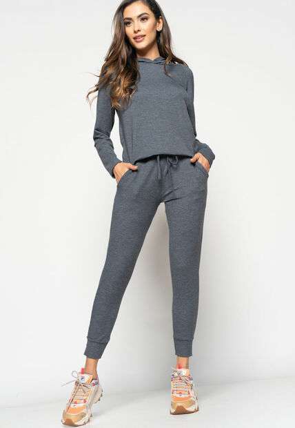 Calça  Comfy Jogger  Moletinho Grafite Salvatore Fashion