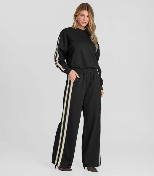 Image_Calça Feminina Pantalona em Molecotton Dianna Preto