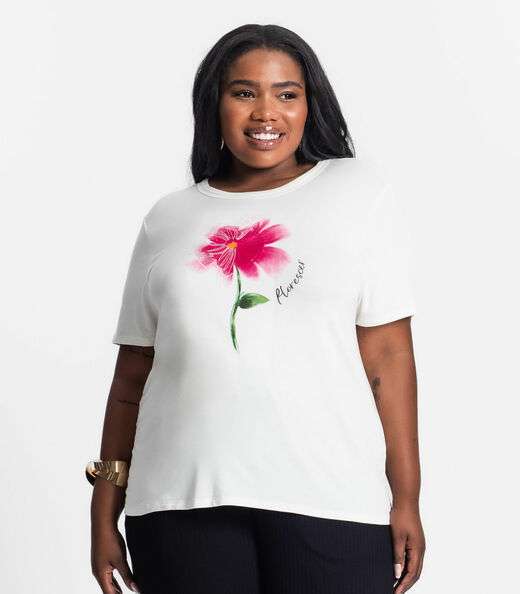 Blusa Feminina Estampa Plus Select Bege