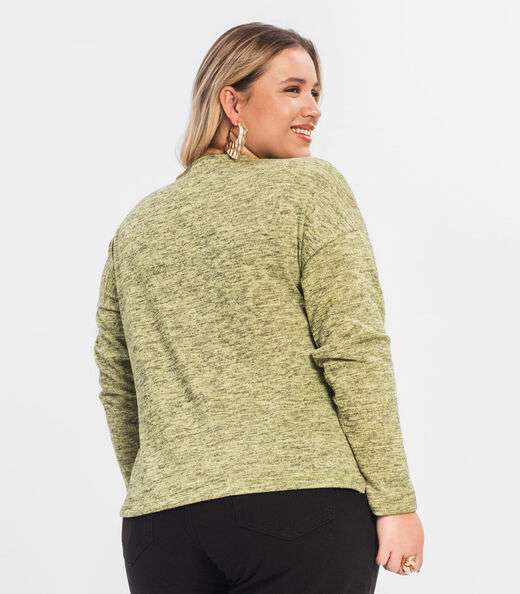 Blusa Feminina Plus Infinita Cor Amarelo