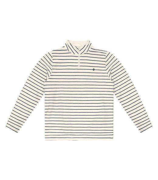 Blusão Masculino Moletinho Listrado Diametro Bege