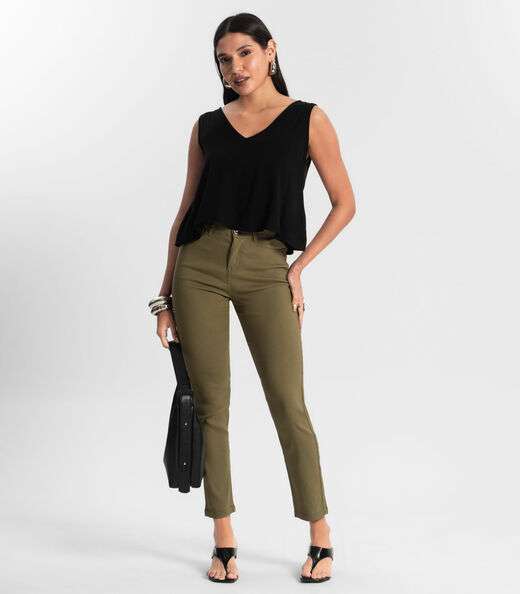 Regata Feminina de Viscose Rovitex Preto