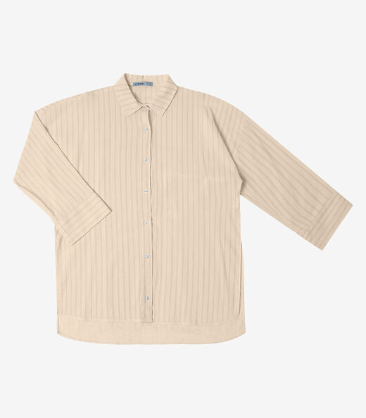 Camisa Feminina Manga Longa Endless Bege