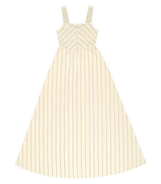 Vestido Longo Em Vicolinho Endless Bege