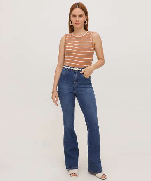 Calça Jeans Flare Feminina 