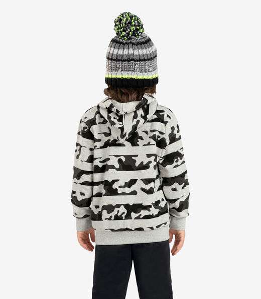 Blusão Infantil Masculino Com Capuz Rovi Kids Cinza