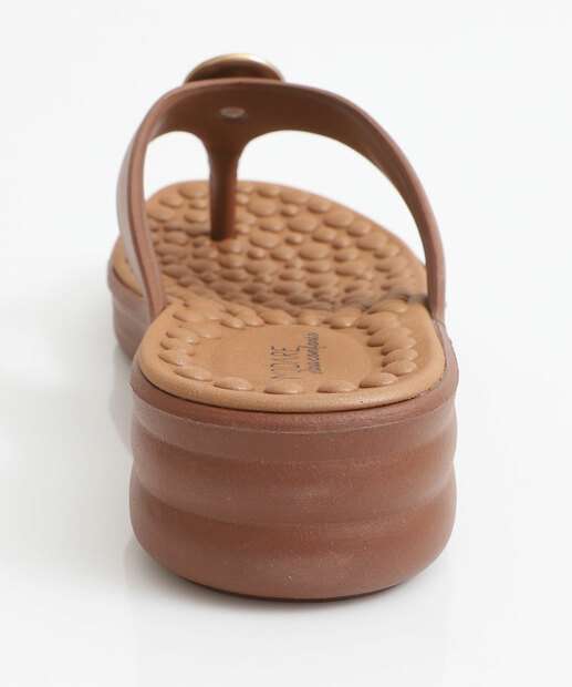 Tamanco Feminino Flatform Tiras Modare Marrom