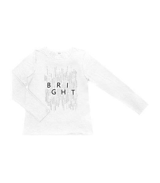 Blusa Manga Longa Estampada Rovitex Branco
