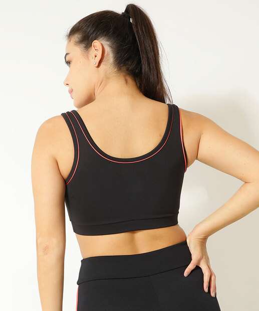 Top Feminino Fitness Detalhe Marisa