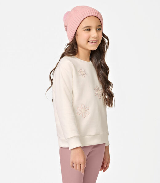 Conjunto Blusão com Legging Moletom Trick Nick Bege