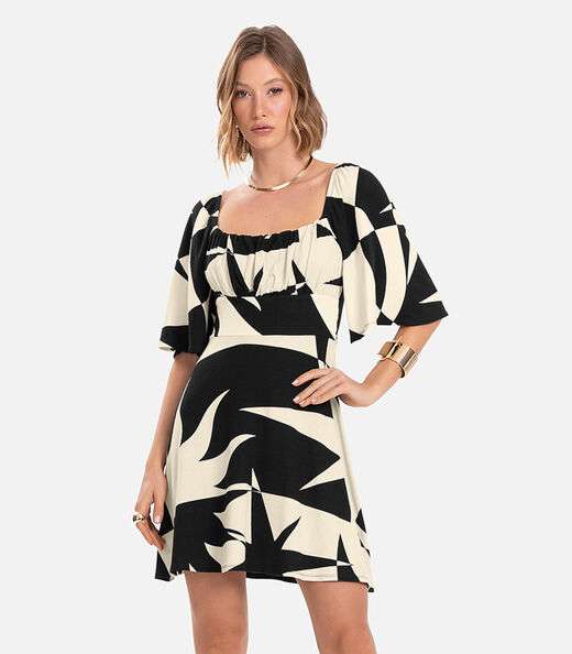 Image_Vestido Feminino Estampado Endless Preto