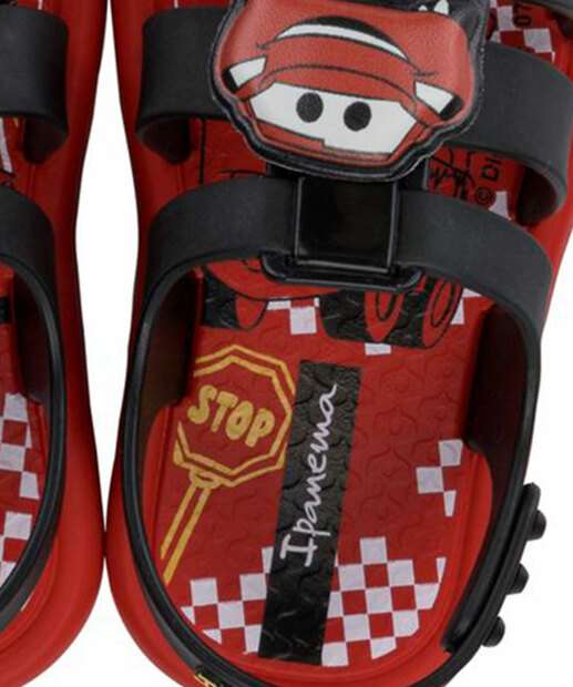 Sandália Infantil Estampa Carros Disney 
