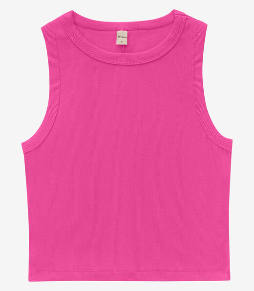 Regata Cropped Feminina Ribana Rovitex Rosa